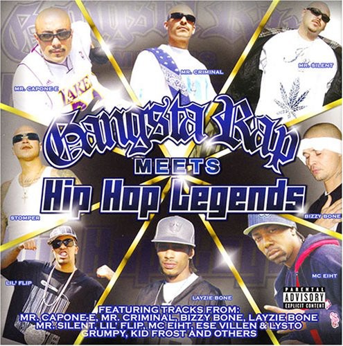 the album cover for Gangsta Rap Meets Hip-Hop Legends / Various - Gangsta Rap Meets Hip-hop Legends