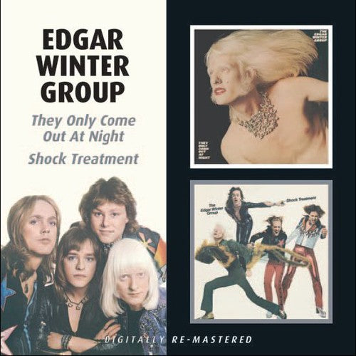 the album cover for Edgar Winter - They Only Come Out at Night / Shock Treatment