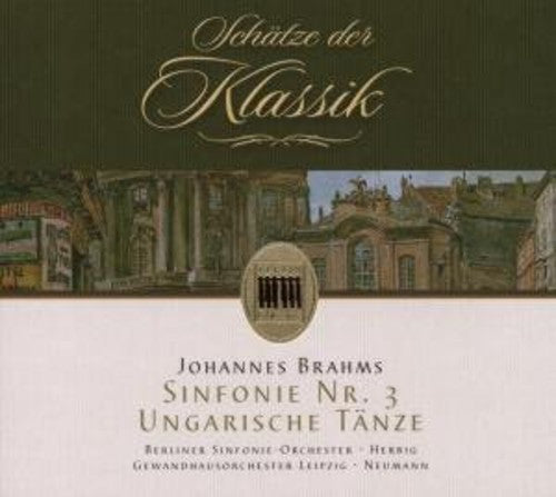 the album cover for J. BRAHMS - Symphony No.3 Hungarian Dances