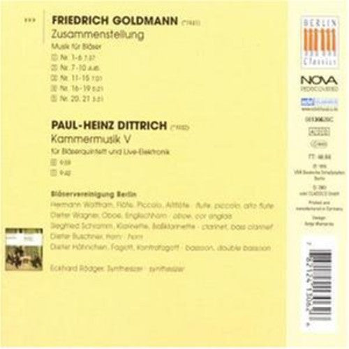 the album cover for F. Goldmann - New Music in the D.D.R. 6
