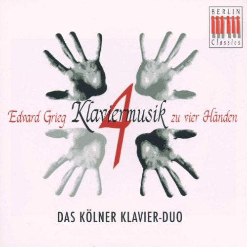 the album cover for E. GRIEG - Piano Music for 4 Hands