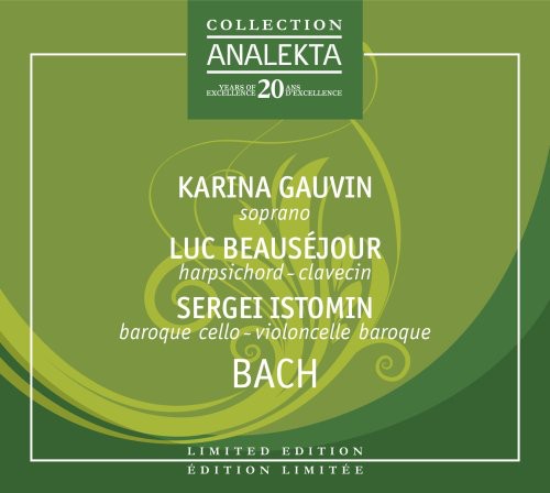 the album cover for Gauvin/Beausejour - Bach