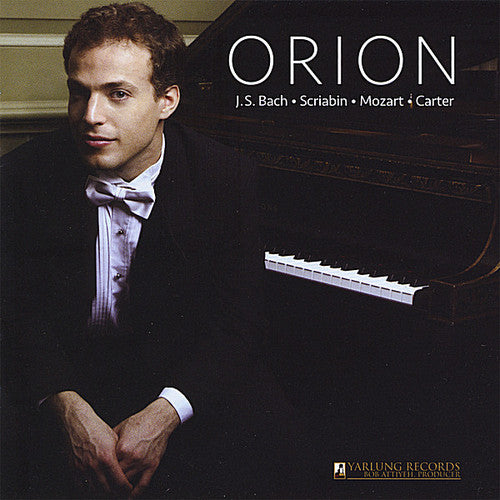 the album cover for Orion Weiss - Orion Weiss Plays Bach Scriabin Mozart Carter