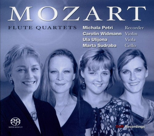 the album cover for W.A. Mozart - Flute Quartets