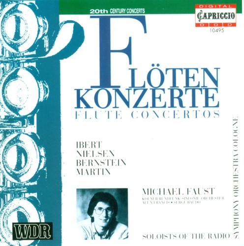 the album cover for Michael Faust - Flute Concertos