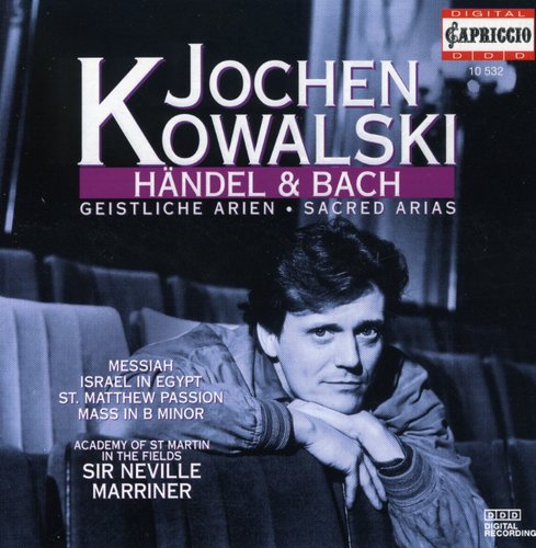 the album cover for JOCHEN KOWALSKI - Sings Handel & Bach Sacred Arias
