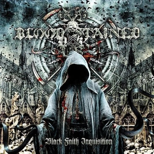 the album cover for Bloodstained Dusk - Black Faith Inquisition