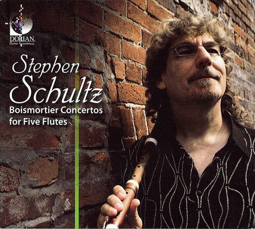 the album cover for American Baroque - Concertos for Five Flutes