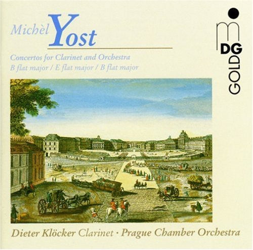 the album cover for M. Yost - Clarinet Concerto