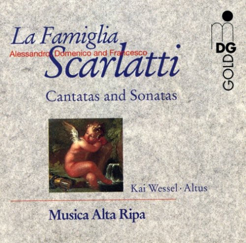 the album cover for La Famiglia Scarlatti - Cantatas & Sonatas