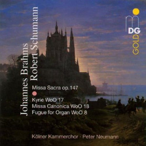 the album cover for SCHUMANN/BRAHMS - Missa Sacra