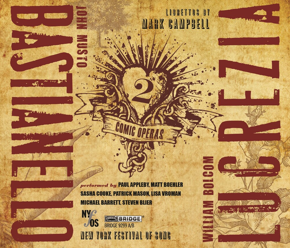 the album cover for Steven Blier - Two New Comic Operas