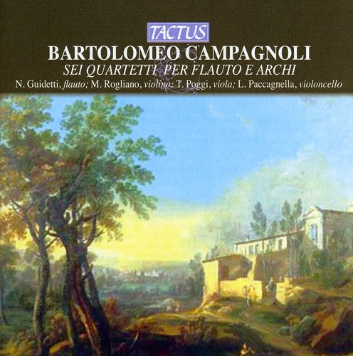 the album cover for Nicola Guidetti - Six Flute Quartets