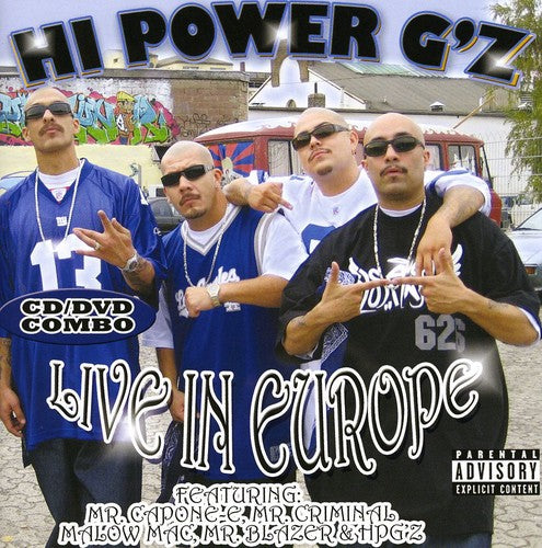 the album cover for Hi Power G's Live in Europe / Various - Hi Power G's Live In Europe