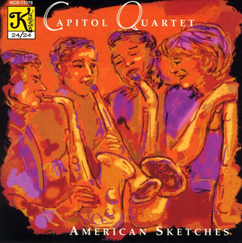 the album cover for Capitol Quartet - American Sketches