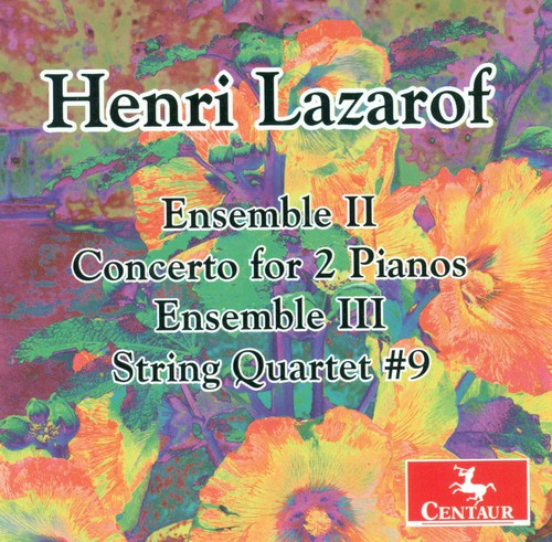 the album cover for Ronald Leonard - Ensemble II for Piano 4 Hands & String Quartet