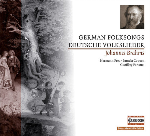 the album cover for J. BRAHMS - German Folk Songs