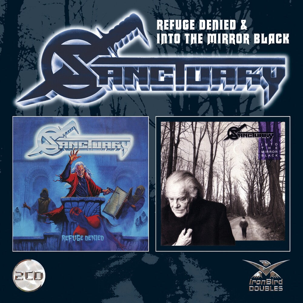 the album cover for Sanctuary - Refuge Denied/Into The Mirror Black [Import]