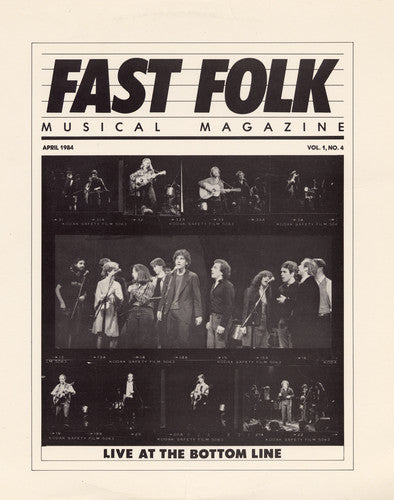the album cover for Fast Folk Musical Magazine - Fast Folk Musical Magazine (4) Live at 1 / Various