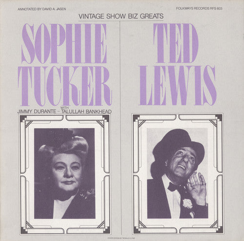 the album cover for Tucker/Lewis - Vintage Show Biz Greats