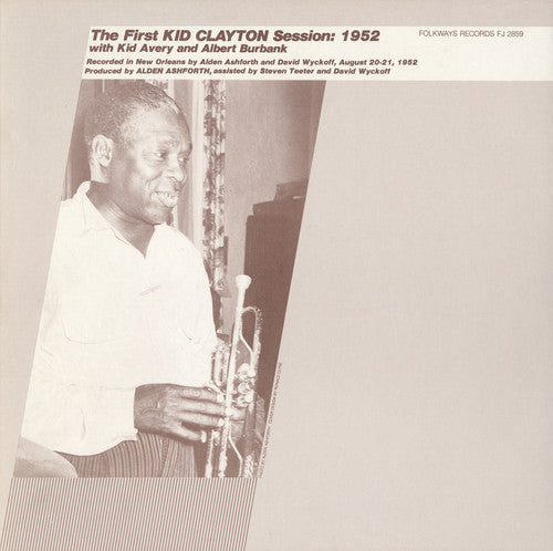the album cover for Kid Clayton - The First Kid Clayton Session: 1952