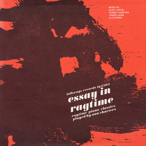the album cover for Ann Charters - Essay in Ragtime: Ragtime Piano Classics