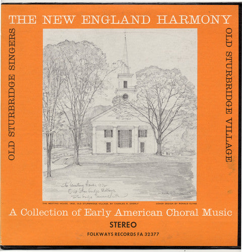 the album cover for The Old Sturbridge Singers - New England Harmony: Early American Choral