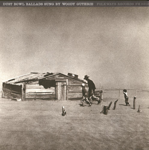 the album cover for Woody Guthrie - Dust Bowl Ballads