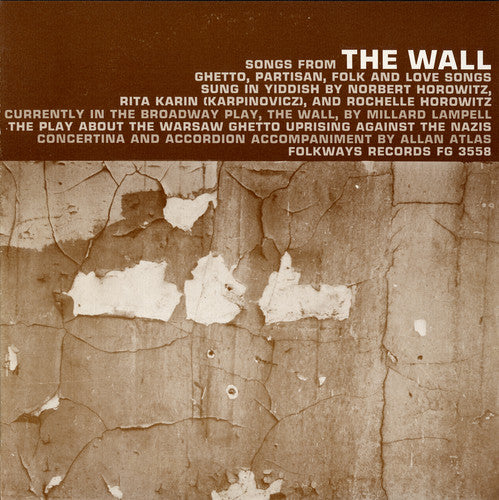 the album cover for Songs From The Wall The Play About The Warsaw Ghe - Songs from the Wall / Various
