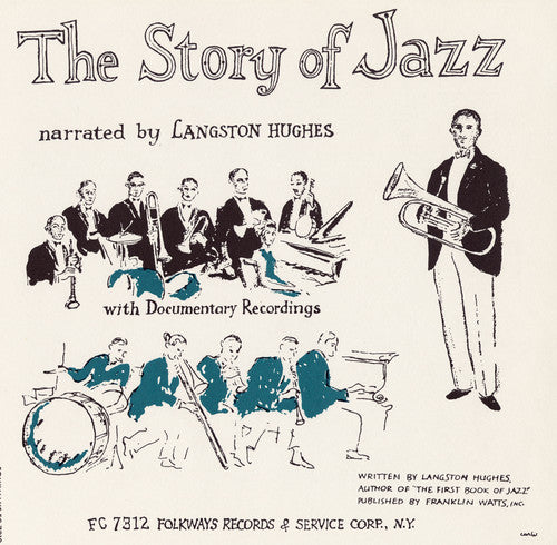 the album cover for Langston Hughes - The Story of Jazz