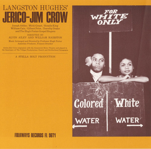 the album cover for Hugh Porter - Langston Hughes' Jericho-Jim Crow