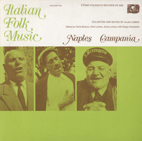 the album cover for Italian Folk Music - Italian Folk 5: Naples / Various