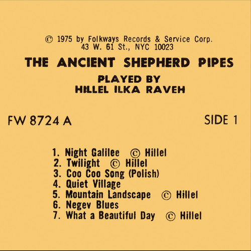 the album cover for Hillel Ilka Raveh - The Ancient Shepherd Pipes