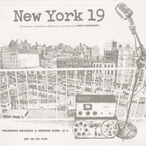 the album cover for Tony Schwartz - New York 19