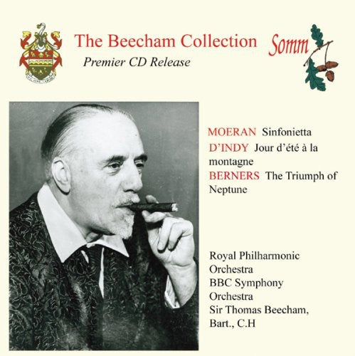 the album cover for SIR THOMAS BEECHAM - Music By Moeran D'indy & Berners