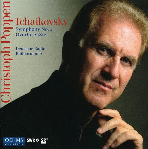 the album cover for P.I. Tchaikovsky - Symphony No 4 / Overture 1812
