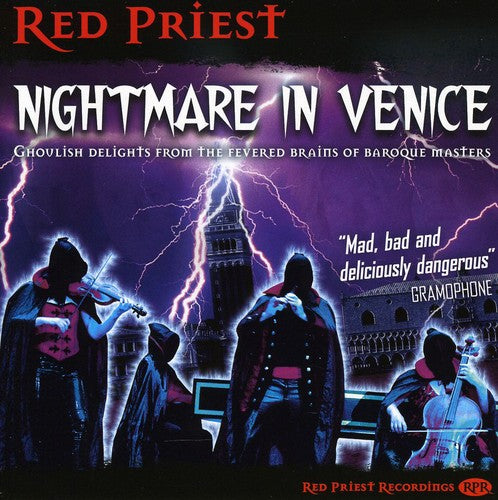 the album cover for Red Priest - Nightmare in Venice