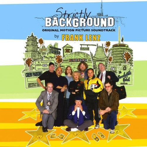 the album cover for Frank Lenz - Strictly Background