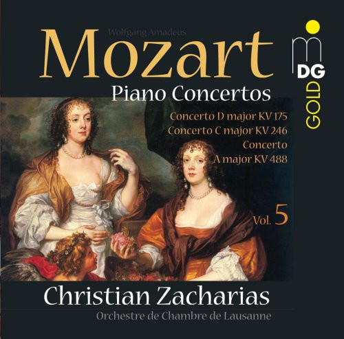 the album cover for Mozart / Lausanne Chamber Orchestra / Zacharias - Piano Concertos 5