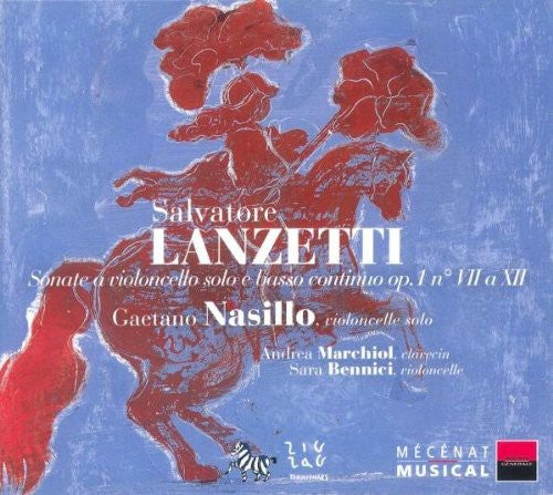the album cover for Salvatore Lanzetti - Sonate Pour Violoncelle Et Bas [Import]