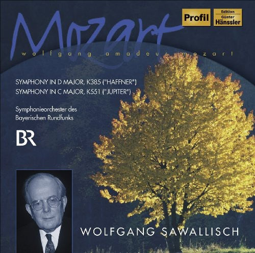 the album cover for Bavarian Radio Symphony Orchestra - Sym in D Major KV385 / Symphony in C Major KV551
