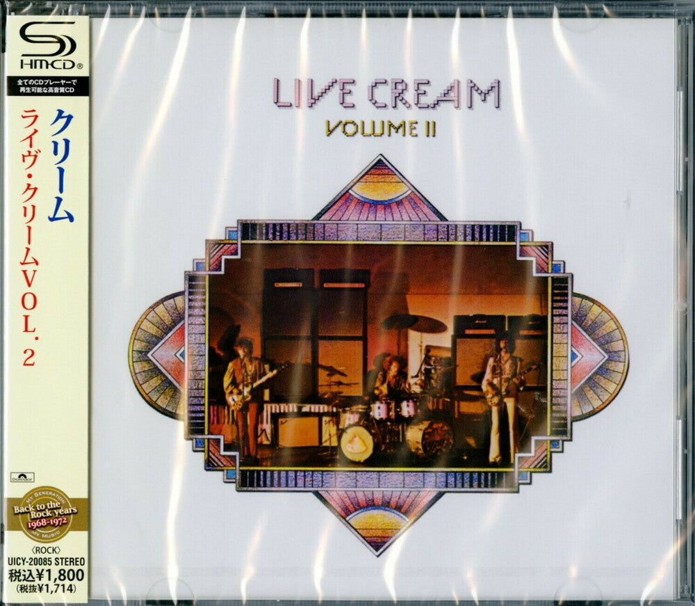 the album cover for Cream - Vol. 2-Live Cream (Shm-Cd) [Import]