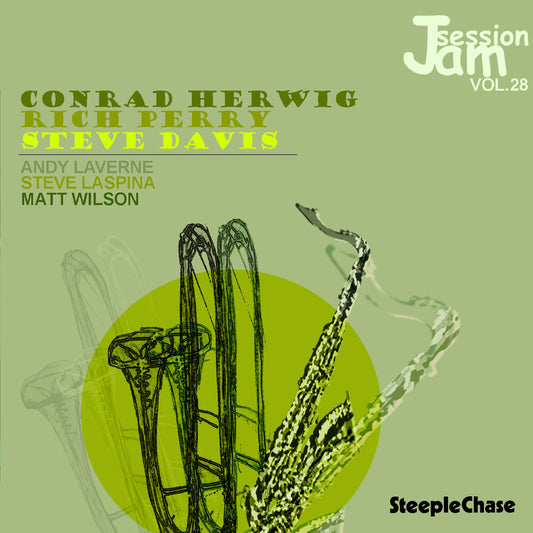 the album cover for Herwig/Perry/Davis - Jam Session, Vol. 28