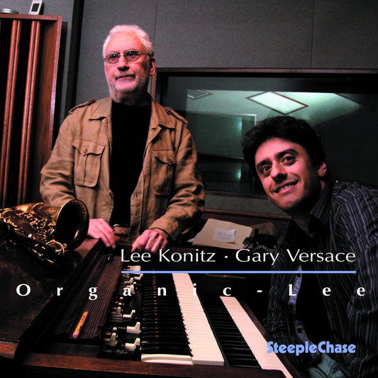 the album cover for Lee Konitz & Gary Versace - Organic Lee