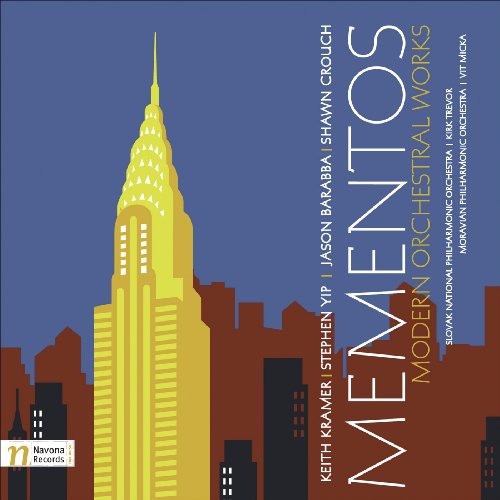 the album cover for Kramer/Yip/Barabba/Crouch - Mementos: Modern Orchestra Works