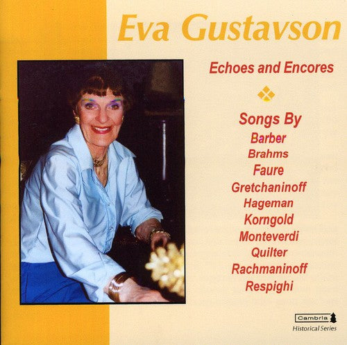 the album cover for Korngold/Hageman/Barber/Qui - Echoes & Encores