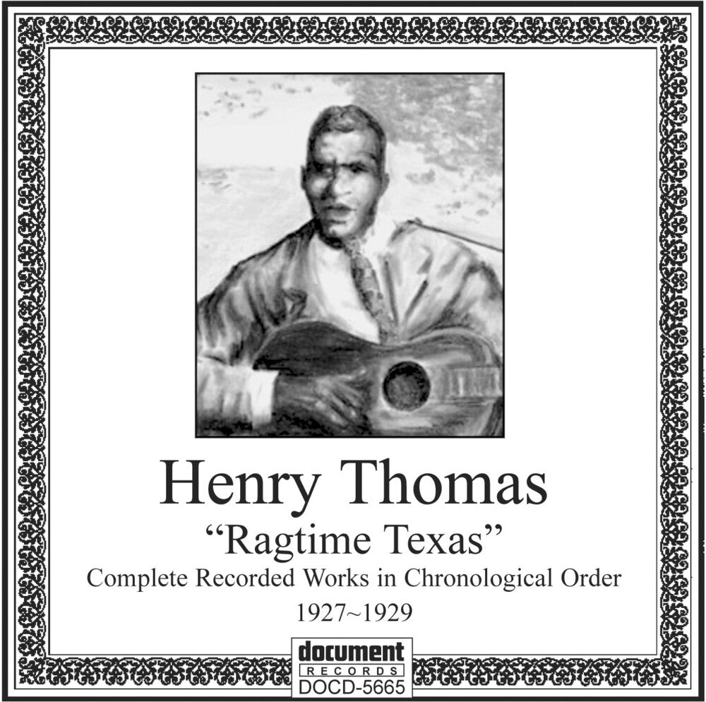 the album cover for Henry Thomas (Guitar/Vocals) - Ragtime Texas: 1927-1929