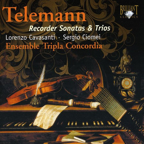the album cover for G.P. Telemann - Recorder Sonatas & Trios