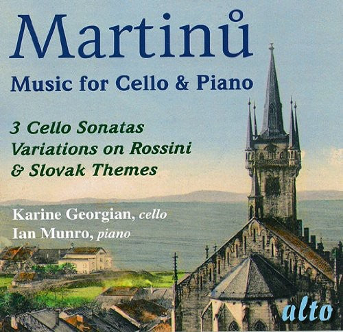the album cover for Karine Georgian - Works for Cello & Piano