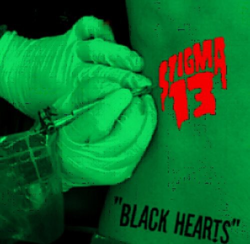 the album cover for Stigma 13 - Black Hearts